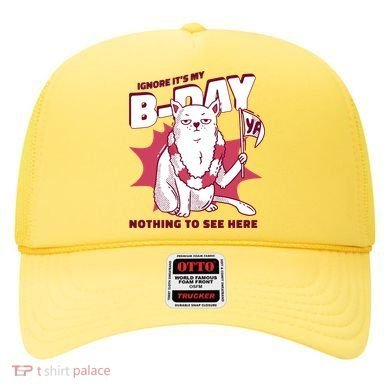 Ignore It's My Birthday Nothing To See Here Cat Hat