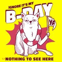 Ignore It's My Birthday Nothing To See Here Cat Women's T-Shirt thumb 6