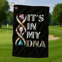 It's In My DNA Native American Golf Towel thumb 1