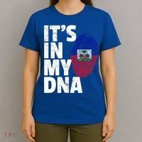 It's In My Dna Haiti Haitian Flag Pride Country Gift Mom Dad Meaningful Gift T-Shirt thumb 4