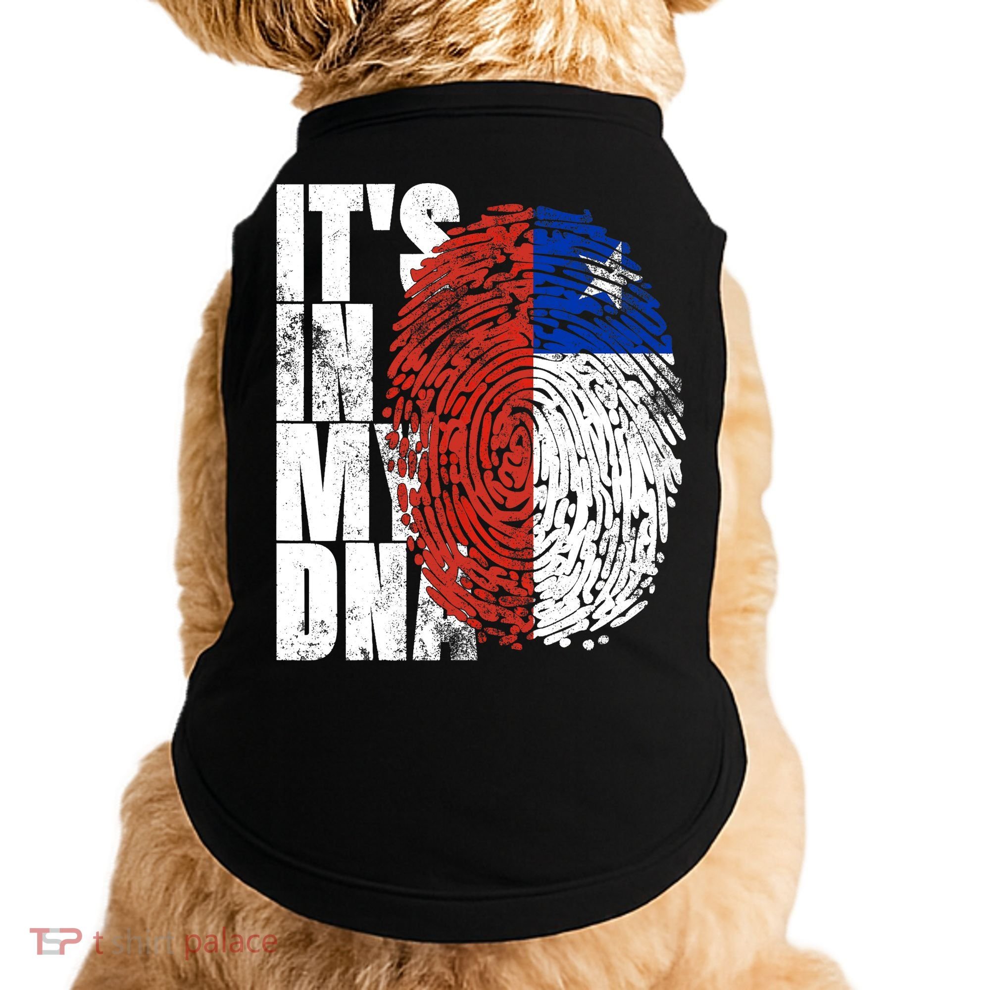 It's In My DNA Chilean Hispanic Gift Chileno Cool Chile Flag Doggie Tank