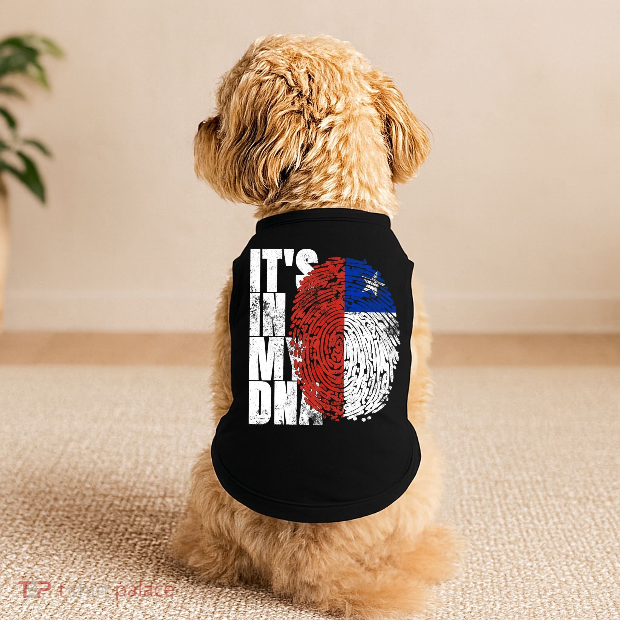 It's In My DNA Chilean Hispanic Gift Chileno Cool Chile Flag Doggie Tank