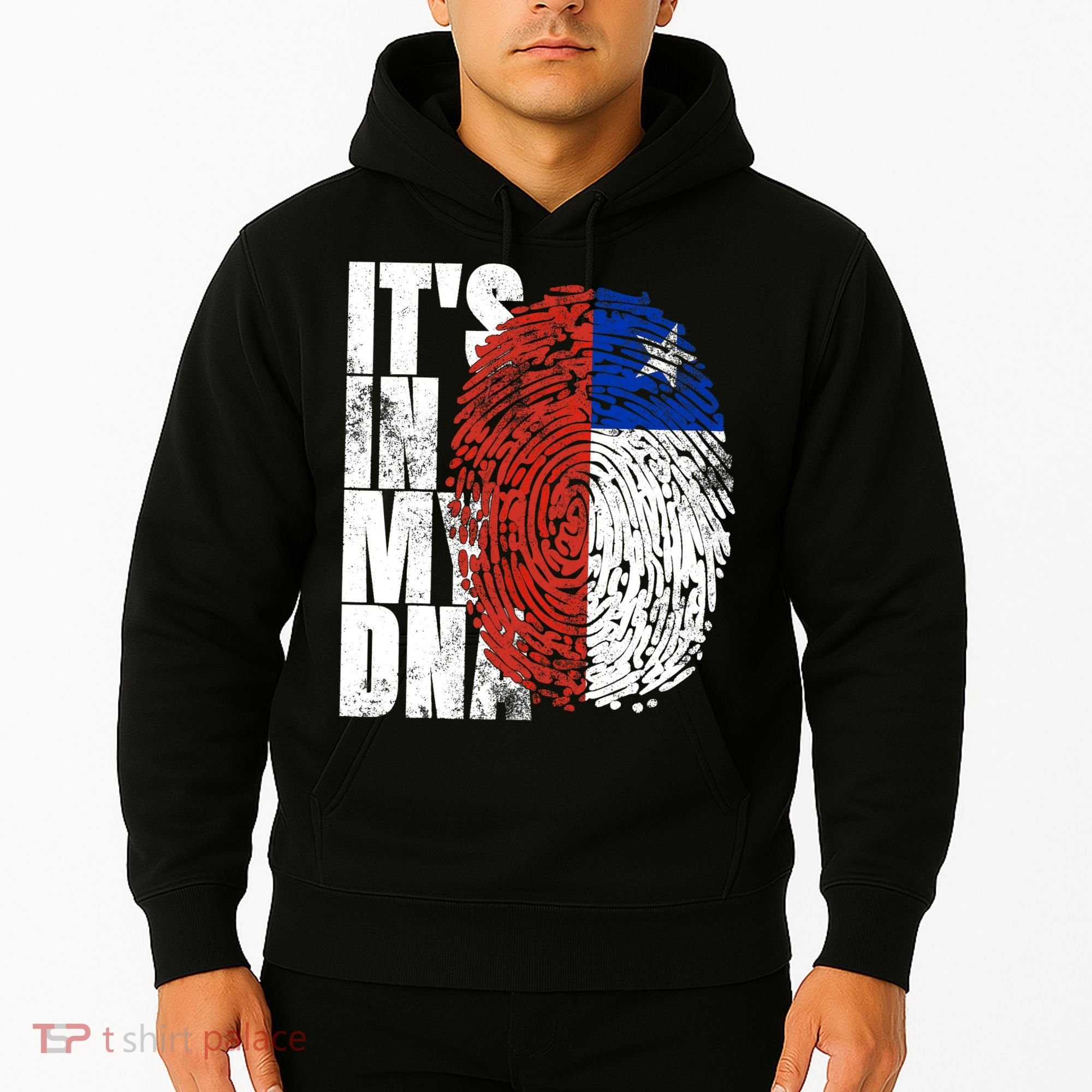 It's In My DNA Chilean Hispanic Gift Chileno Cool Chile Flag Hoodie