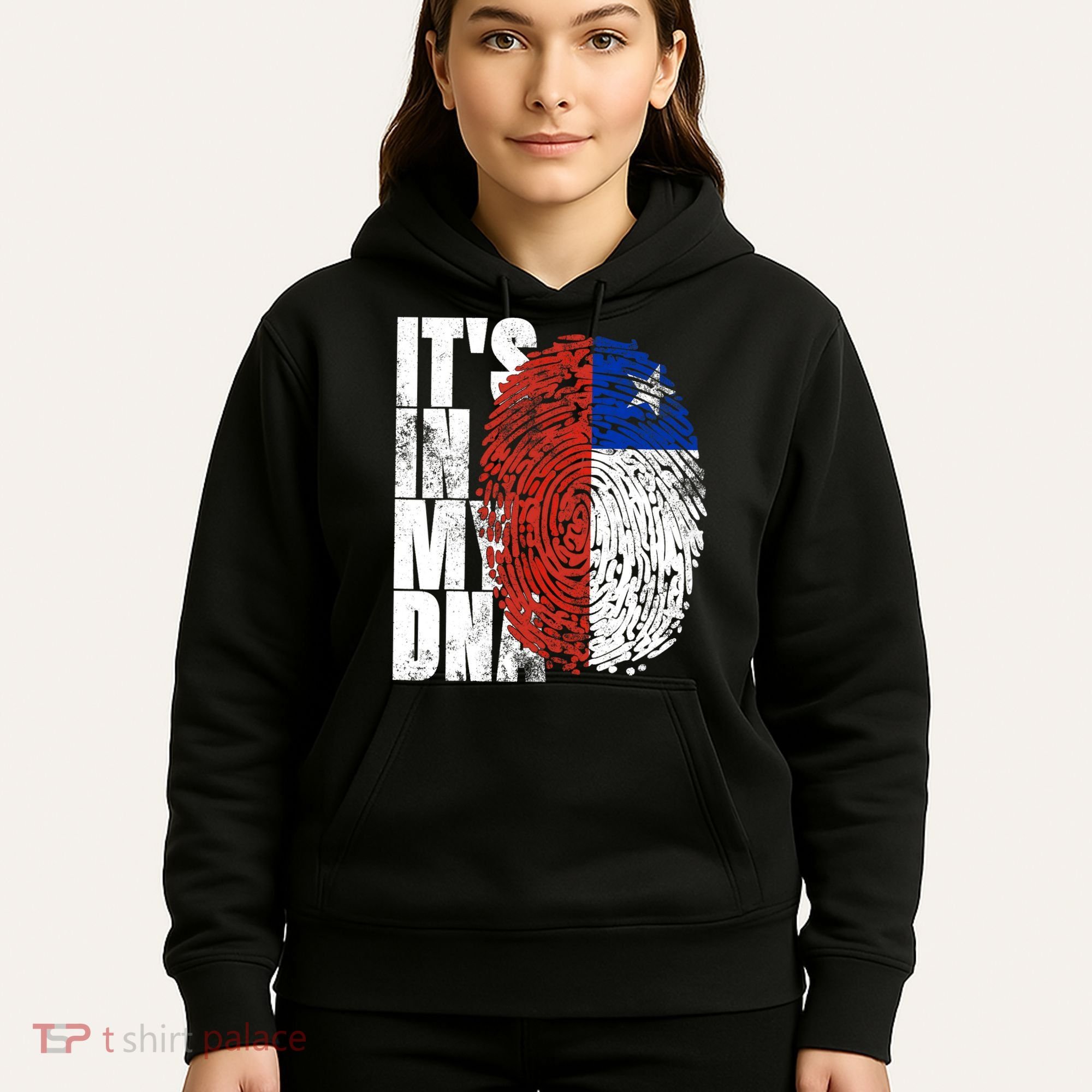 It's In My DNA Chilean Hispanic Gift Chileno Cool Chile Flag Hoodie