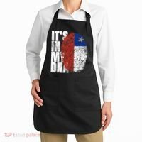 It's In My DNA Chilean Hispanic Gift Chileno Cool Chile Flag Apron thumb 2