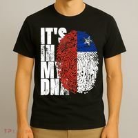 It's In My DNA Chilean Hispanic Gift Chileno Cool Chile Flag T-Shirt thumb 3