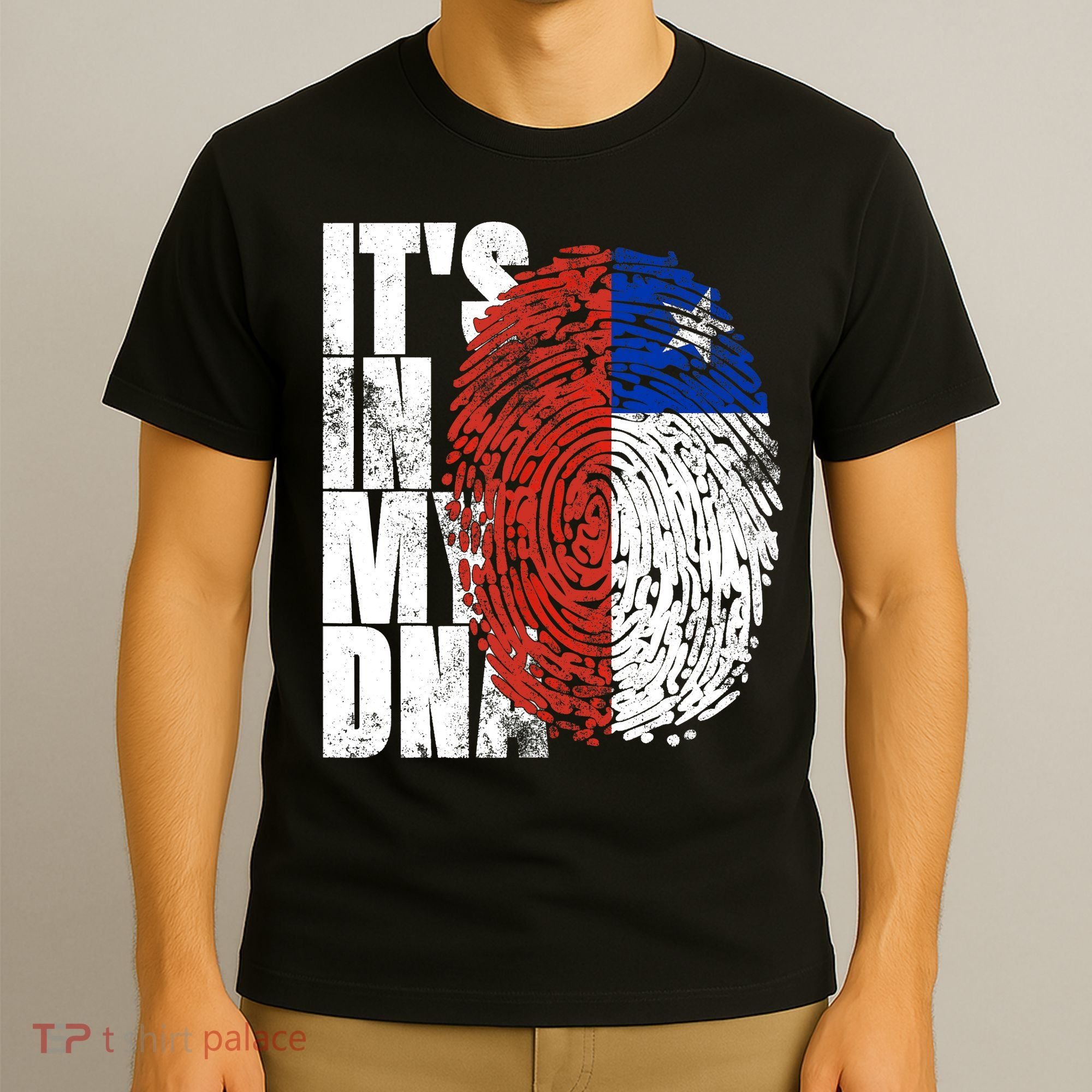 It's In My DNA Chilean Hispanic Gift Chileno Cool Chile Flag T-Shirt