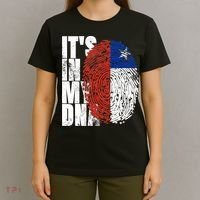 It's In My DNA Chilean Hispanic Gift Chileno Cool Chile Flag T-Shirt thumb 4
