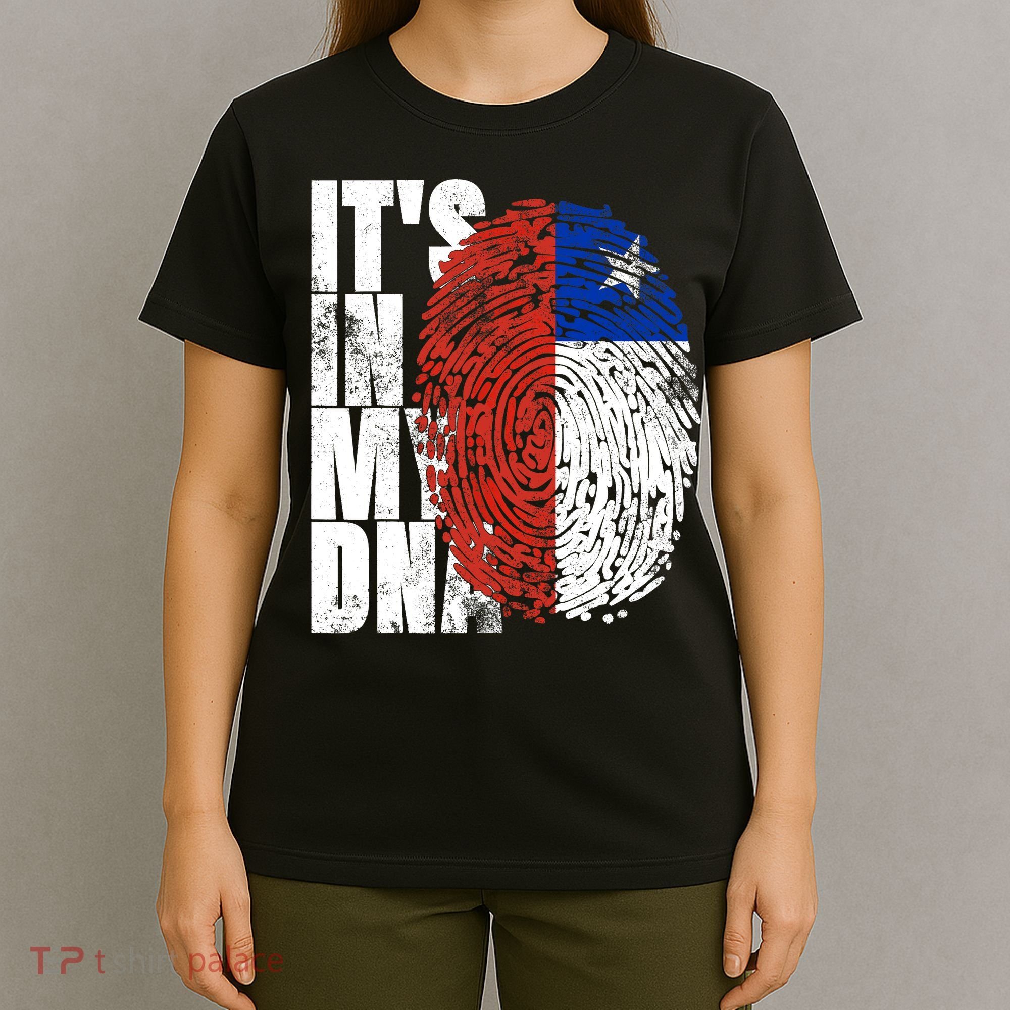 It's In My DNA Chilean Hispanic Gift Chileno Cool Chile Flag T-Shirt