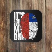 It's In My DNA Chilean Hispanic Gift Chileno Cool Chile Flag Coaster thumb 0