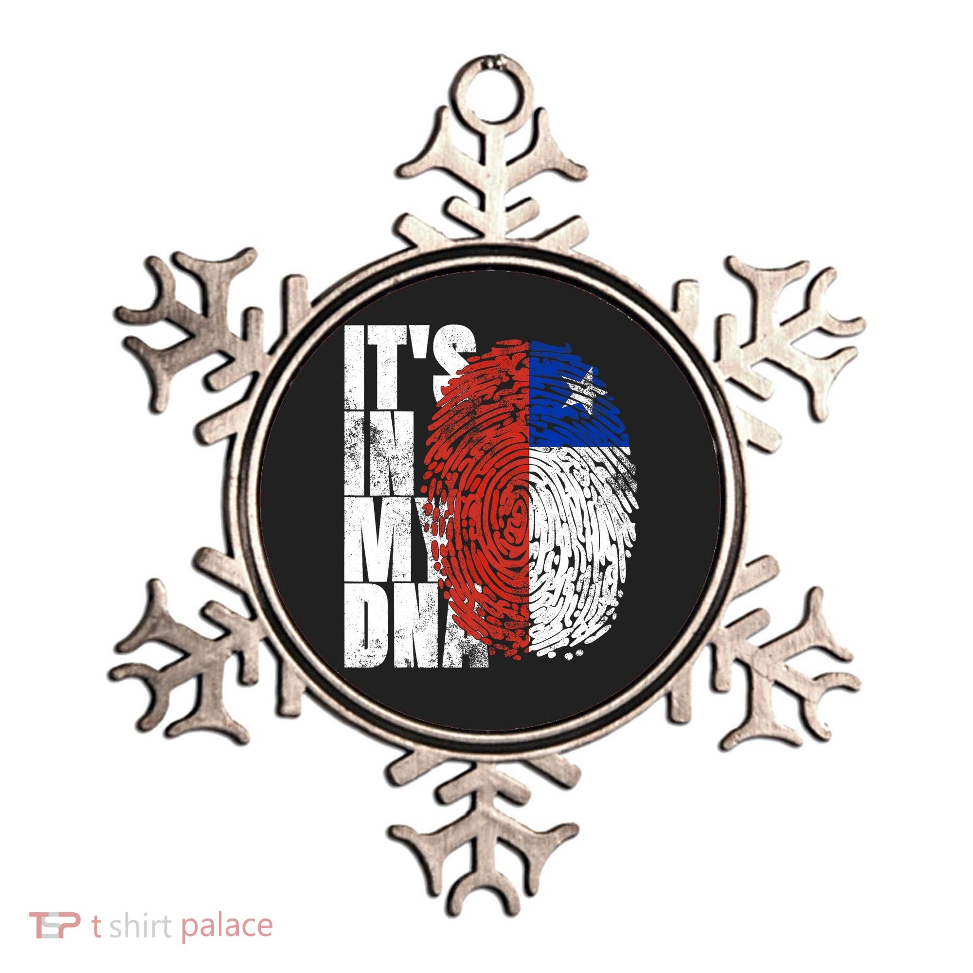 It's In My DNA Chilean Hispanic Gift Chileno Cool Chile Flag Ornament