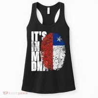 It's In My DNA Chilean Hispanic Gift Chileno Cool Chile Flag Women's Tank Top thumb 0
