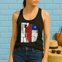 It's In My DNA Chilean Hispanic Gift Chileno Cool Chile Flag Women's Tank Top thumb 2