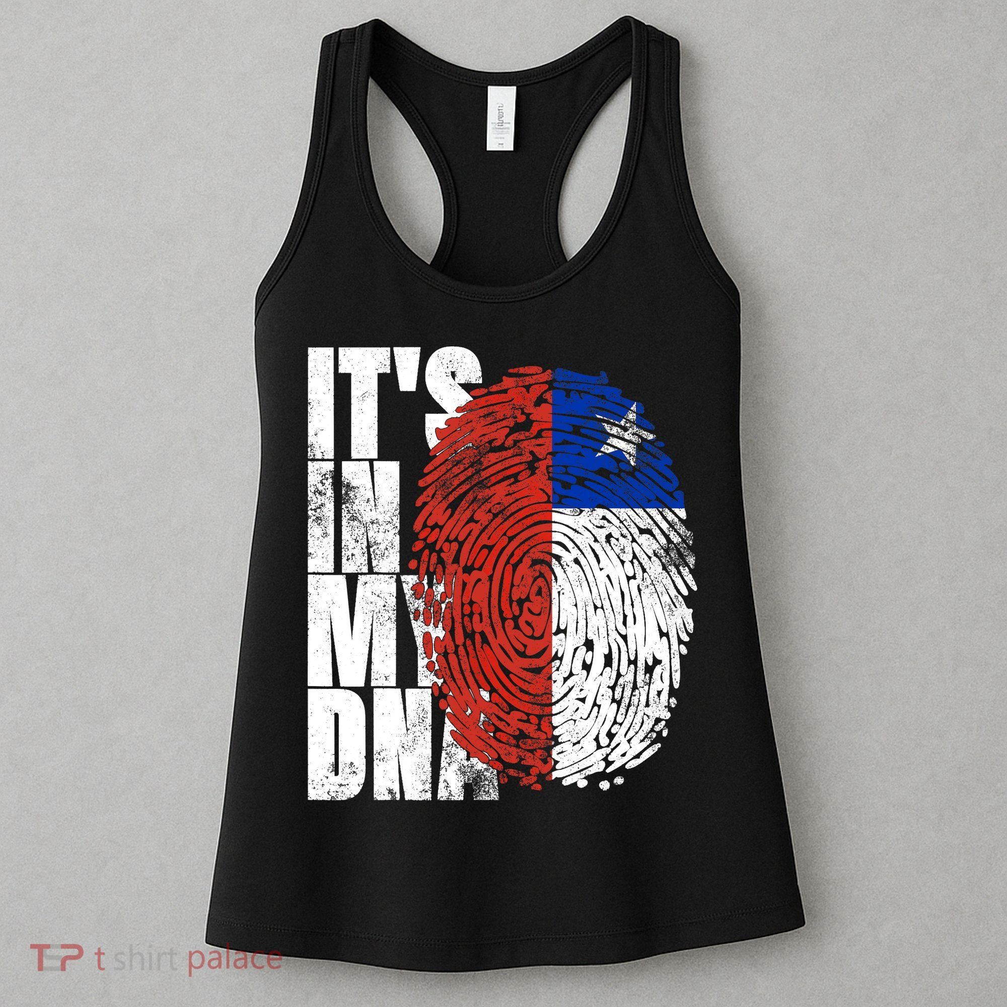 It's In My DNA Chilean Hispanic Gift Chileno Cool Chile Flag Women's Tank Top
