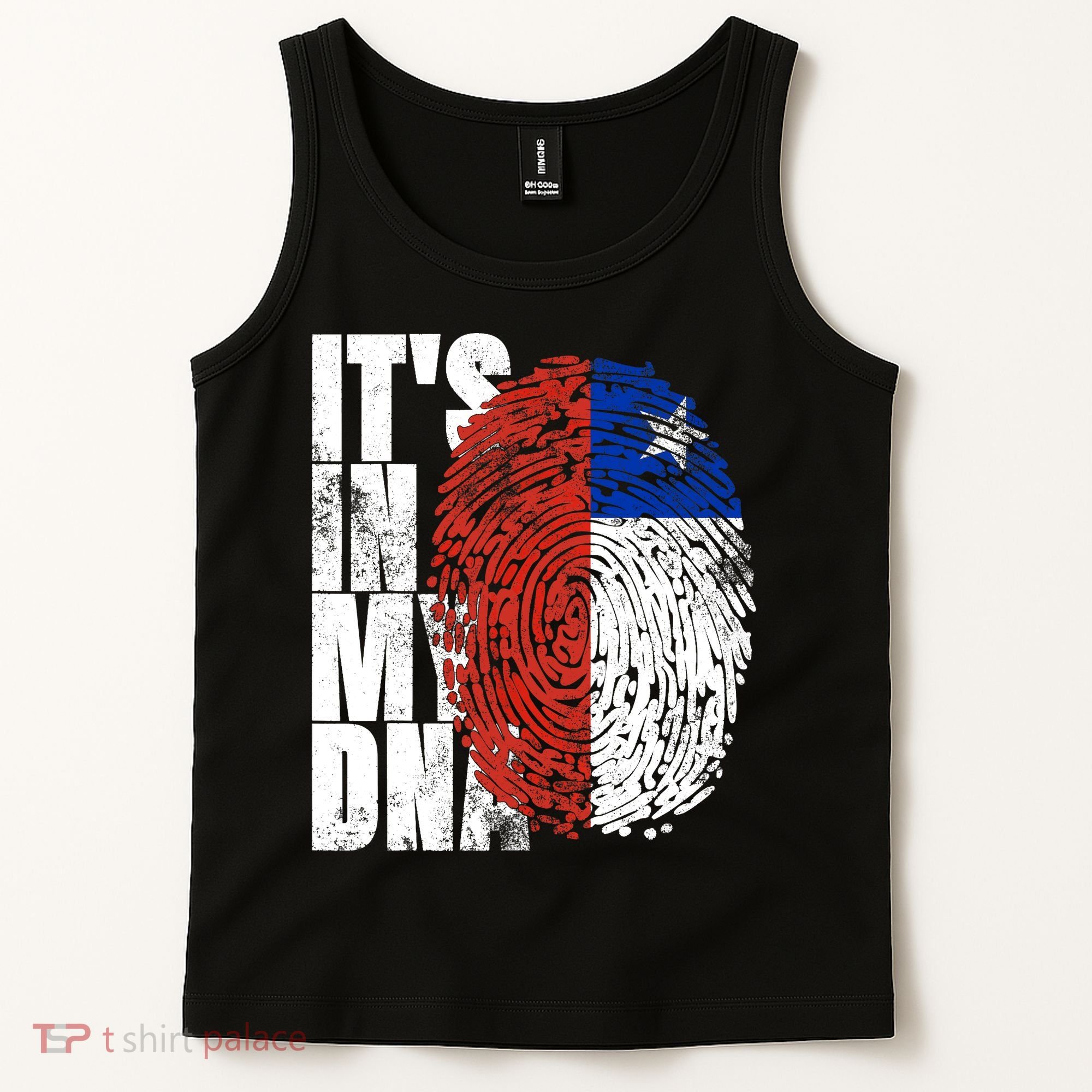 It's In My DNA Chilean Hispanic Gift Chileno Cool Chile Flag Tank Top
