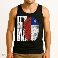 It's In My DNA Chilean Hispanic Gift Chileno Cool Chile Flag Tank Top thumb 3