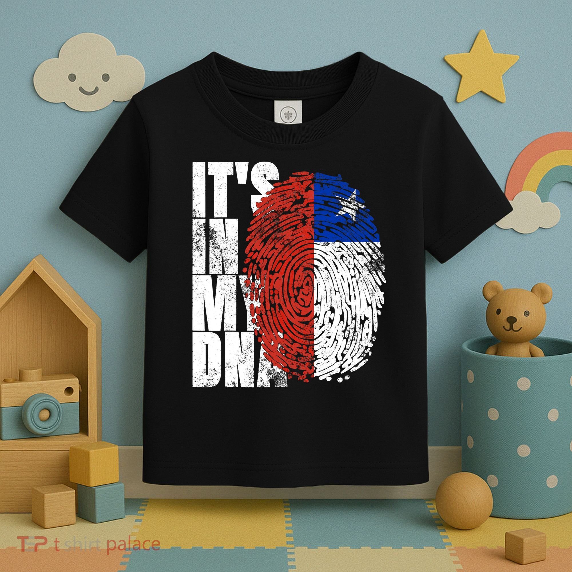 It's In My DNA Chilean Hispanic Gift Chileno Cool Chile Flag Toddler T-Shirt