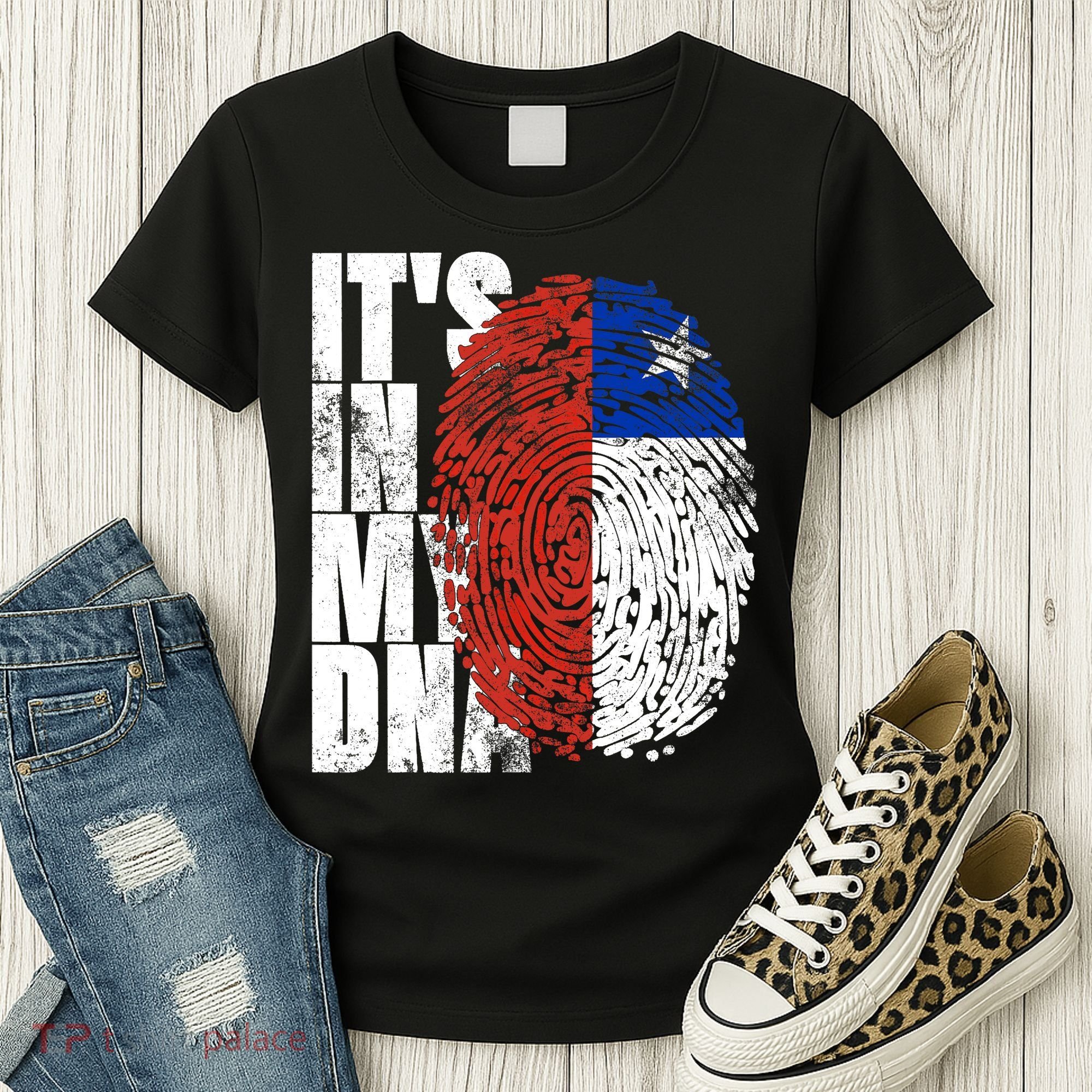 It's In My DNA Chilean Hispanic Gift Chileno Cool Chile Flag Women's T-Shirt