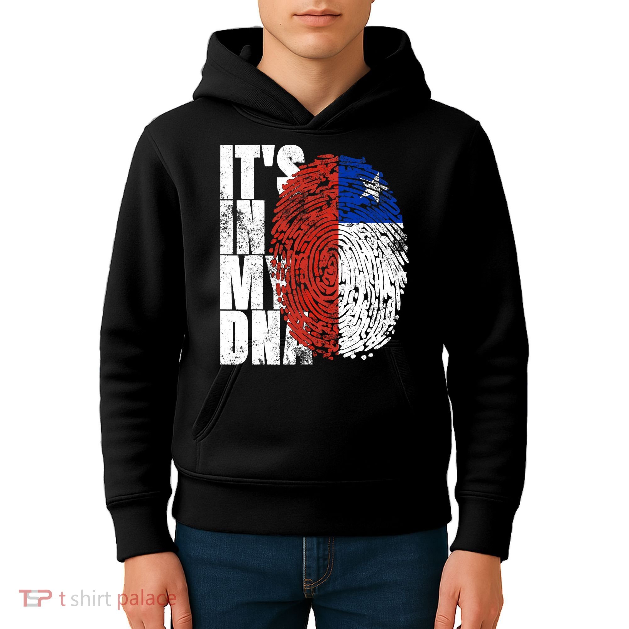 It's In My DNA Chilean Hispanic Gift Chileno Cool Chile Flag Kids Hoodie