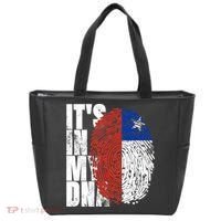 It's In My DNA Chilean Hispanic Gift Chileno Cool Chile Flag Tote Bag thumb 0