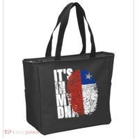 It's In My DNA Chilean Hispanic Gift Chileno Cool Chile Flag Tote Bag thumb 2