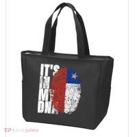 It's In My DNA Chilean Hispanic Gift Chileno Cool Chile Flag Tote Bag thumb 3