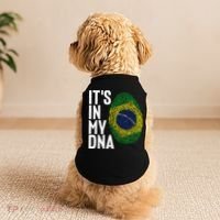 It's In My DNA Brazil Flag Jersey Brazil National Pride Doggie Tank thumb 2