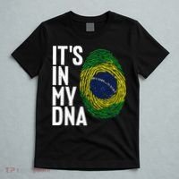 It's In My DNA Brazil Flag Jersey Brazil National Pride T-Shirt thumb 5