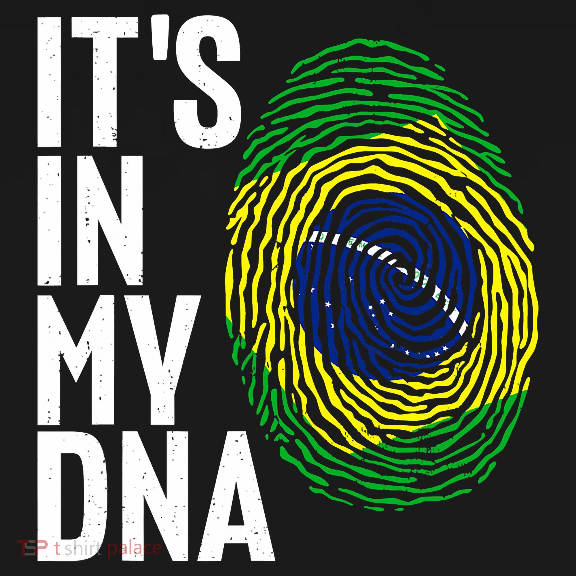 It's In My DNA Brazil Flag Jersey Brazil National Pride T-Shirt