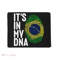 It's In My DNA Brazil Flag Jersey Brazil National Pride Mousepad thumb 0