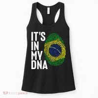 It's In My DNA Brazil Flag Jersey Brazil National Pride Women's Tank Top thumb 0