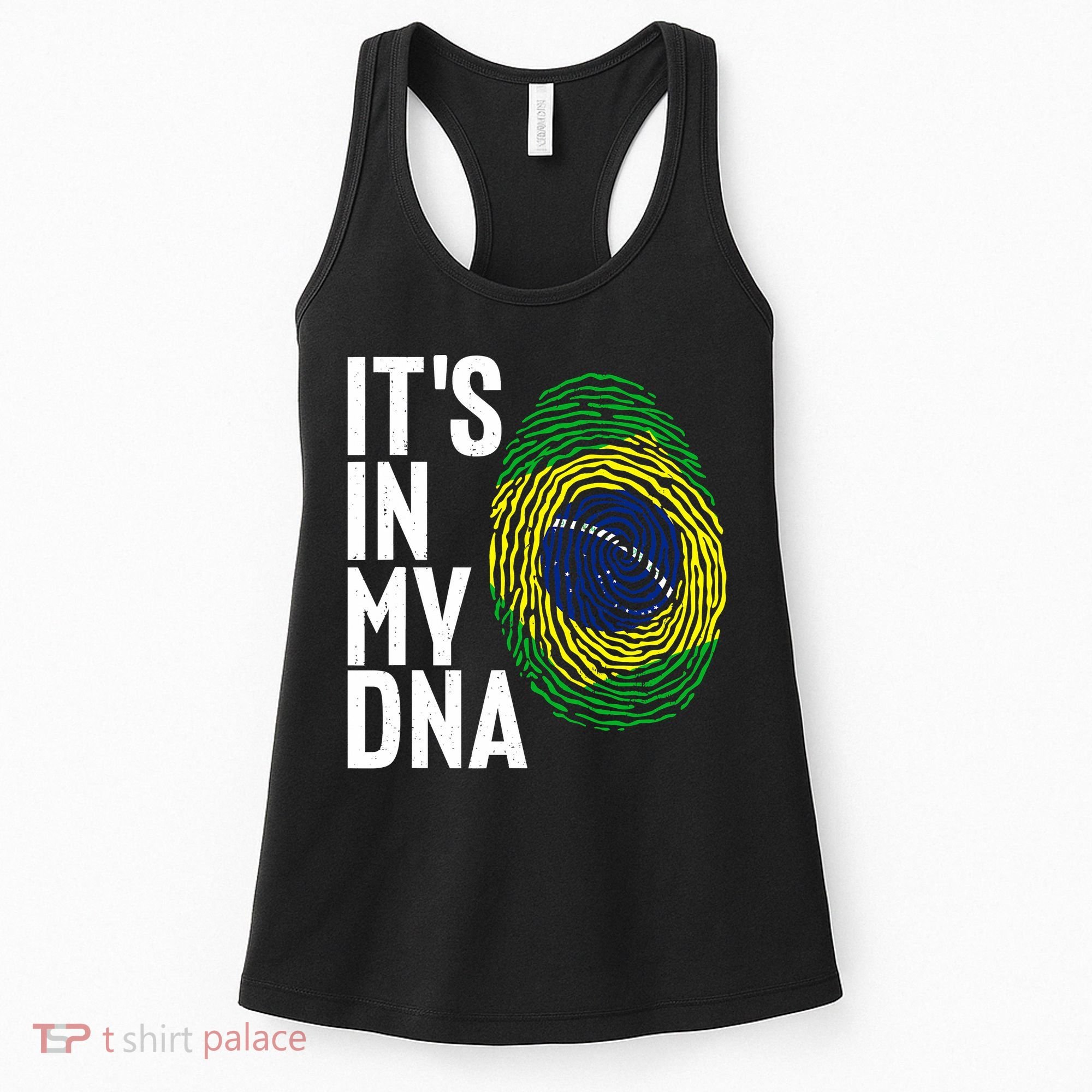It's In My DNA Brazil Flag Jersey Brazil National Pride Women's Tank Top
