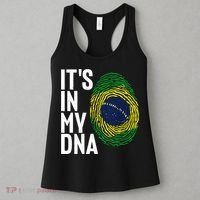 It's In My DNA Brazil Flag Jersey Brazil National Pride Women's Tank Top thumb 3