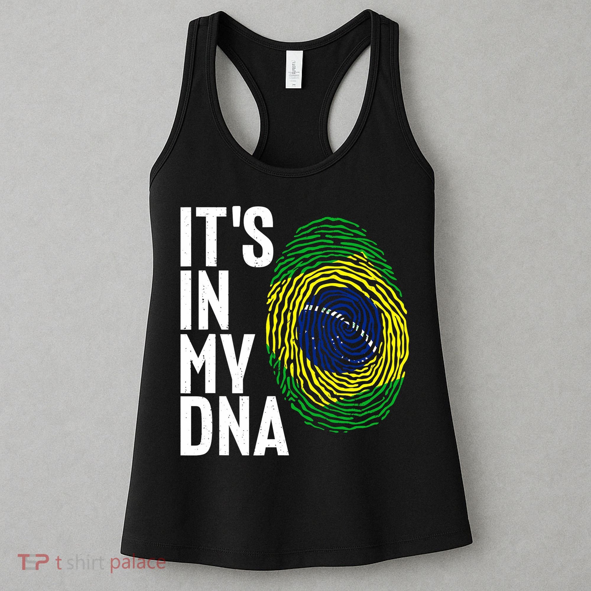 It's In My DNA Brazil Flag Jersey Brazil National Pride Women's Tank Top