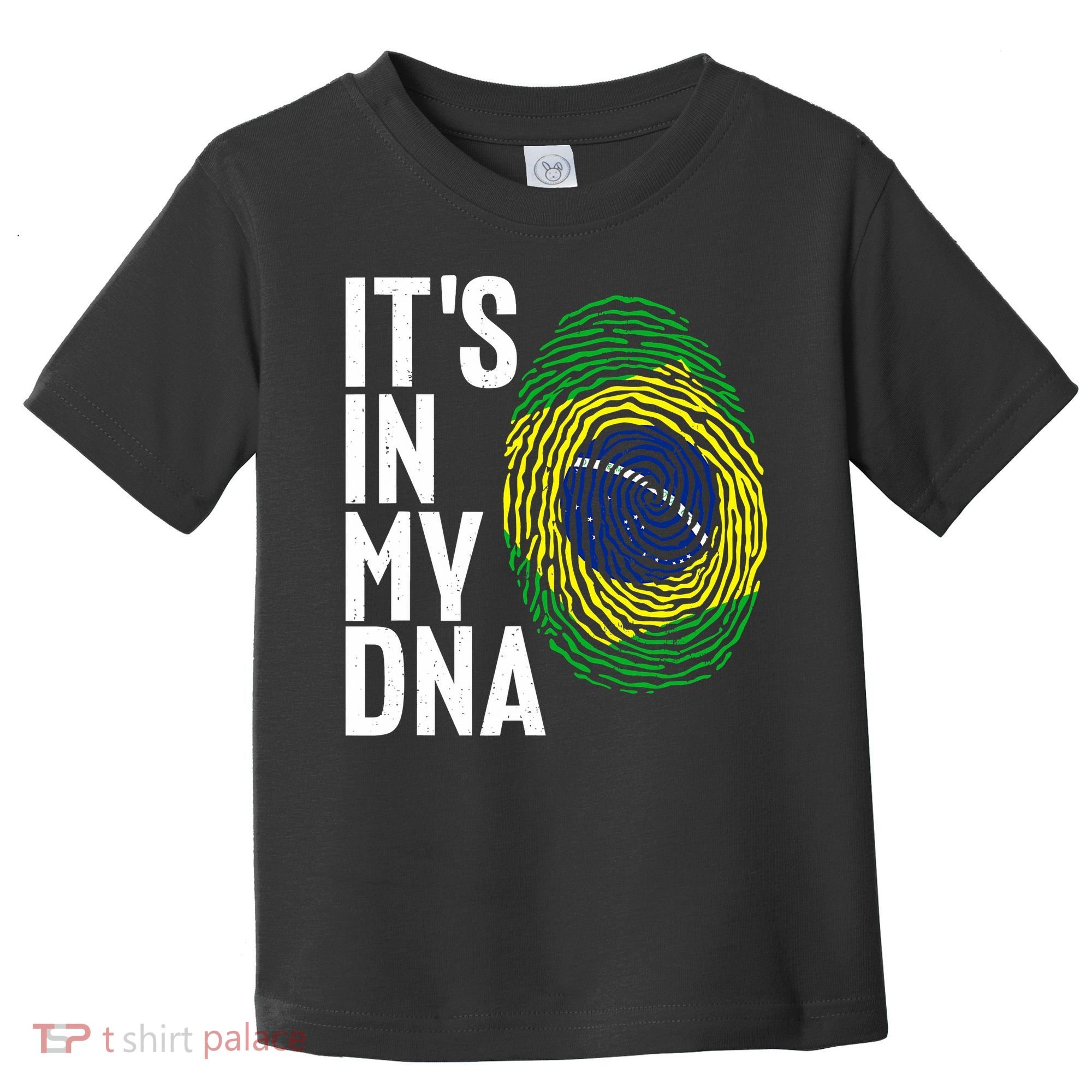 It's In My DNA Brazil Flag Jersey Brazil National Pride Toddler T-Shirt