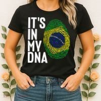 It's In My DNA Brazil Flag Jersey Brazil National Pride Women's T-Shirt thumb 2