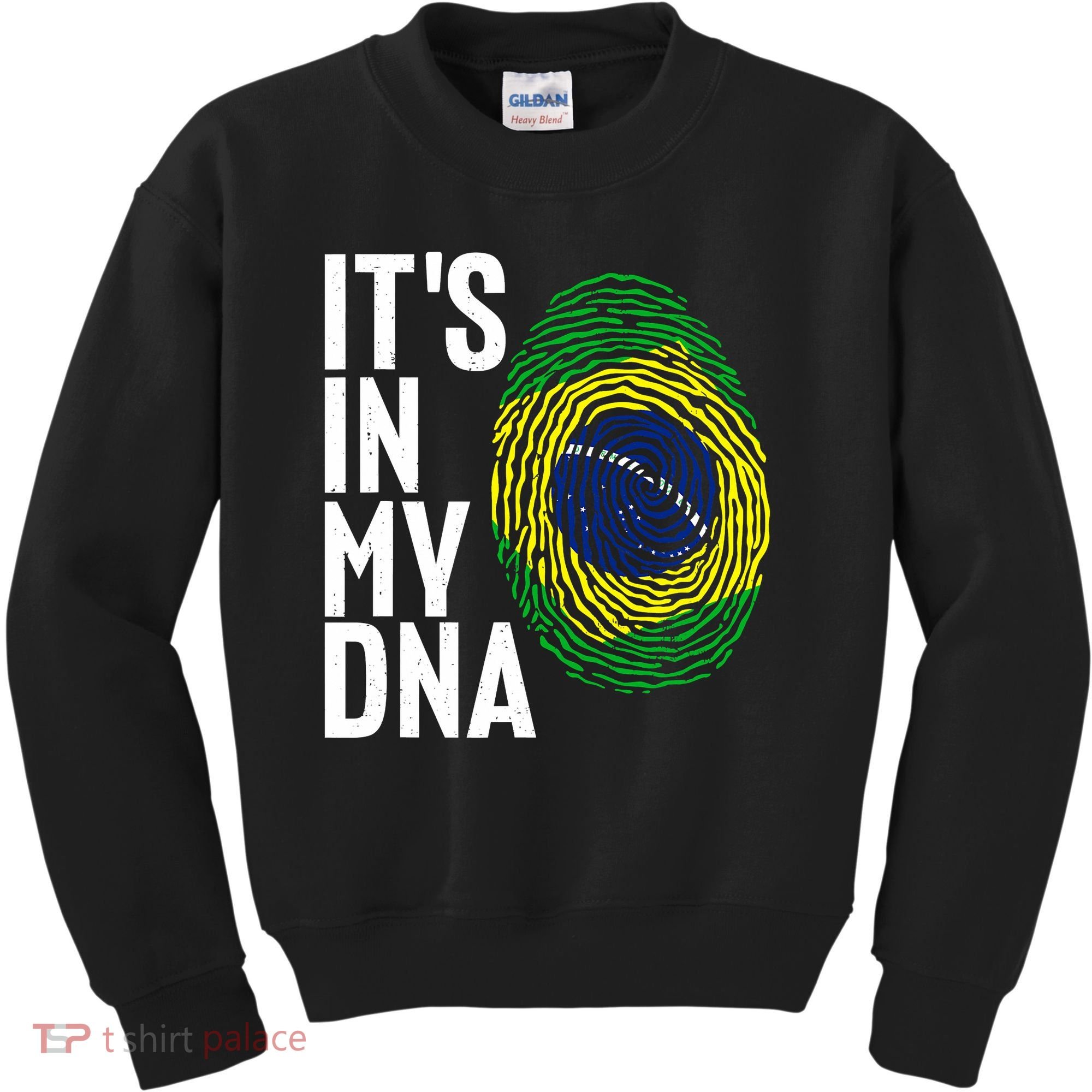 It's In My DNA Brazil Flag Jersey Brazil National Pride Kids Sweatshirt