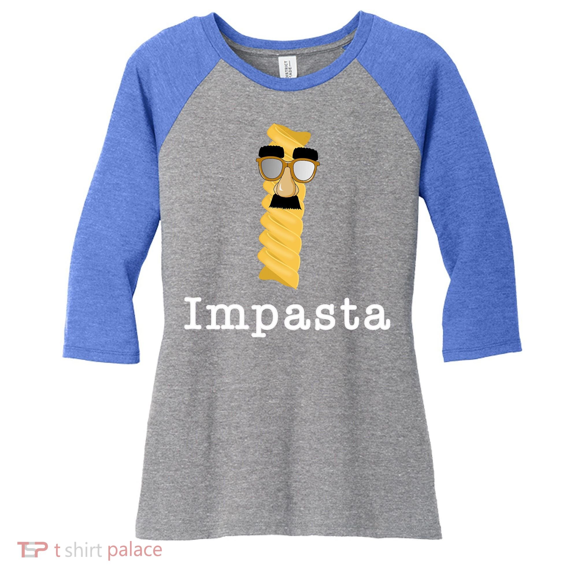 Impasta Women's Tri-Blend 3/4-Sleeve Raglan Shirt