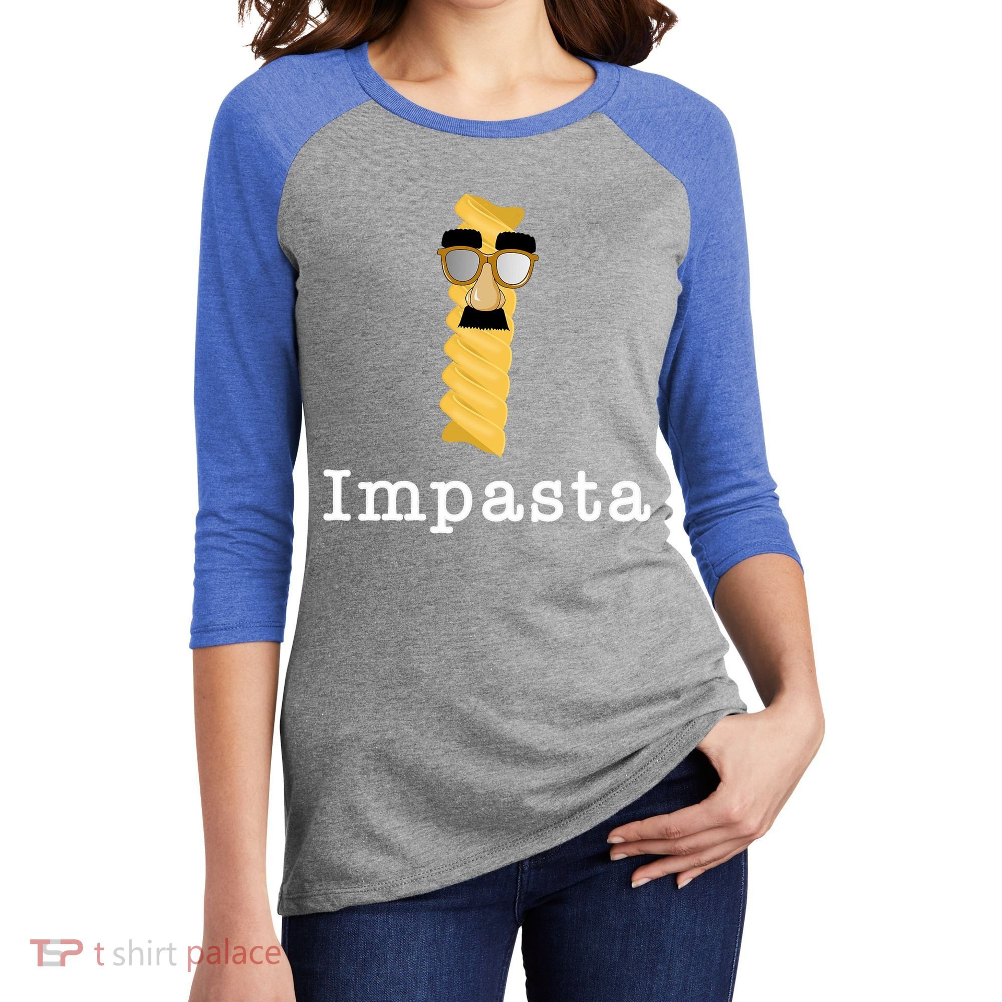 Impasta Women's Tri-Blend 3/4-Sleeve Raglan Shirt