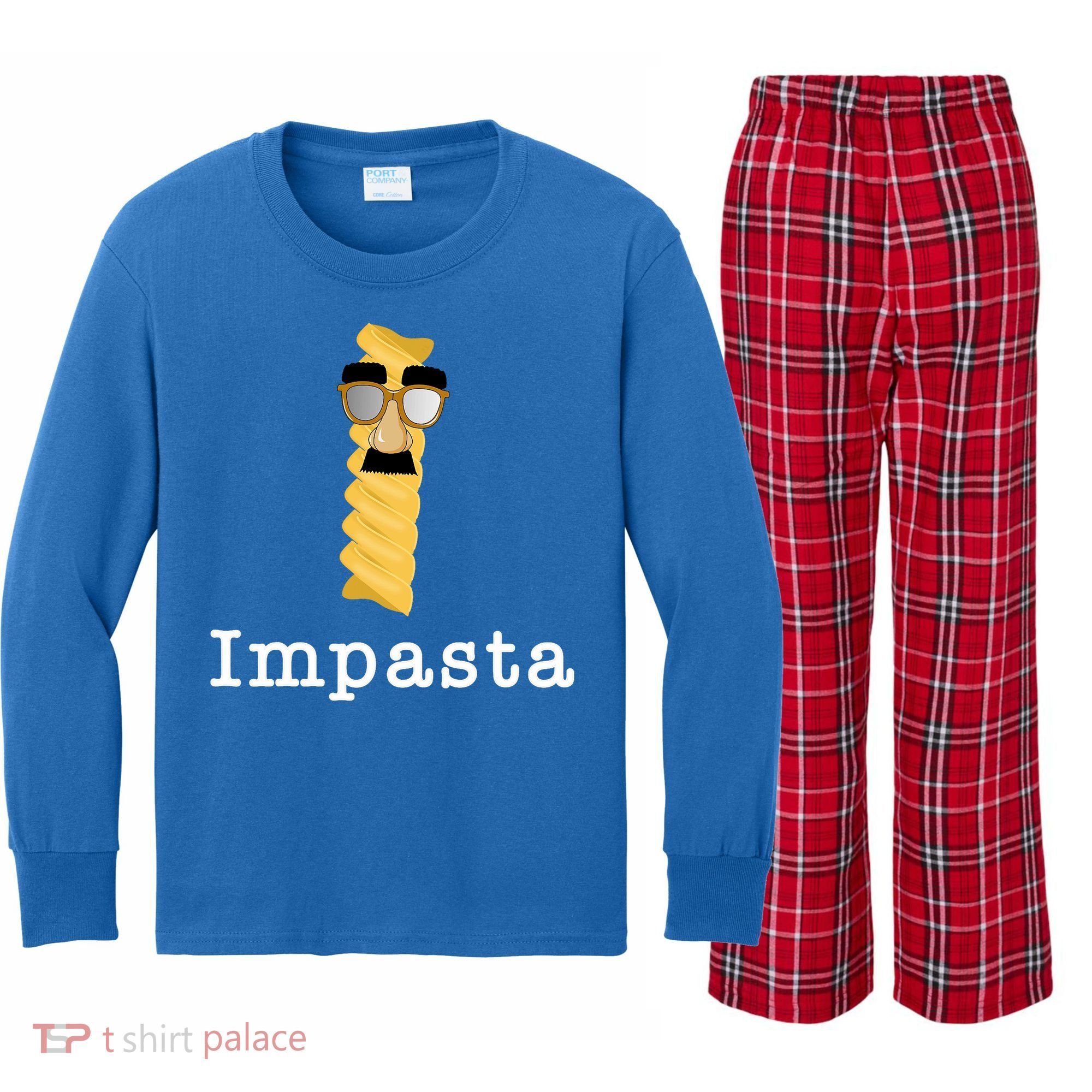 Impasta Kids Long Sleeve Plaid Pajama Set