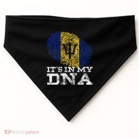 It's In My DNA Barbados Cool Barbadian Afro Bajan Flag USA-Made Doggie Bandana thumb 0