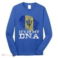 It's In My DNA Barbados Cool Barbadian Afro Bajan Flag Long Sleeve Shirt thumb 0