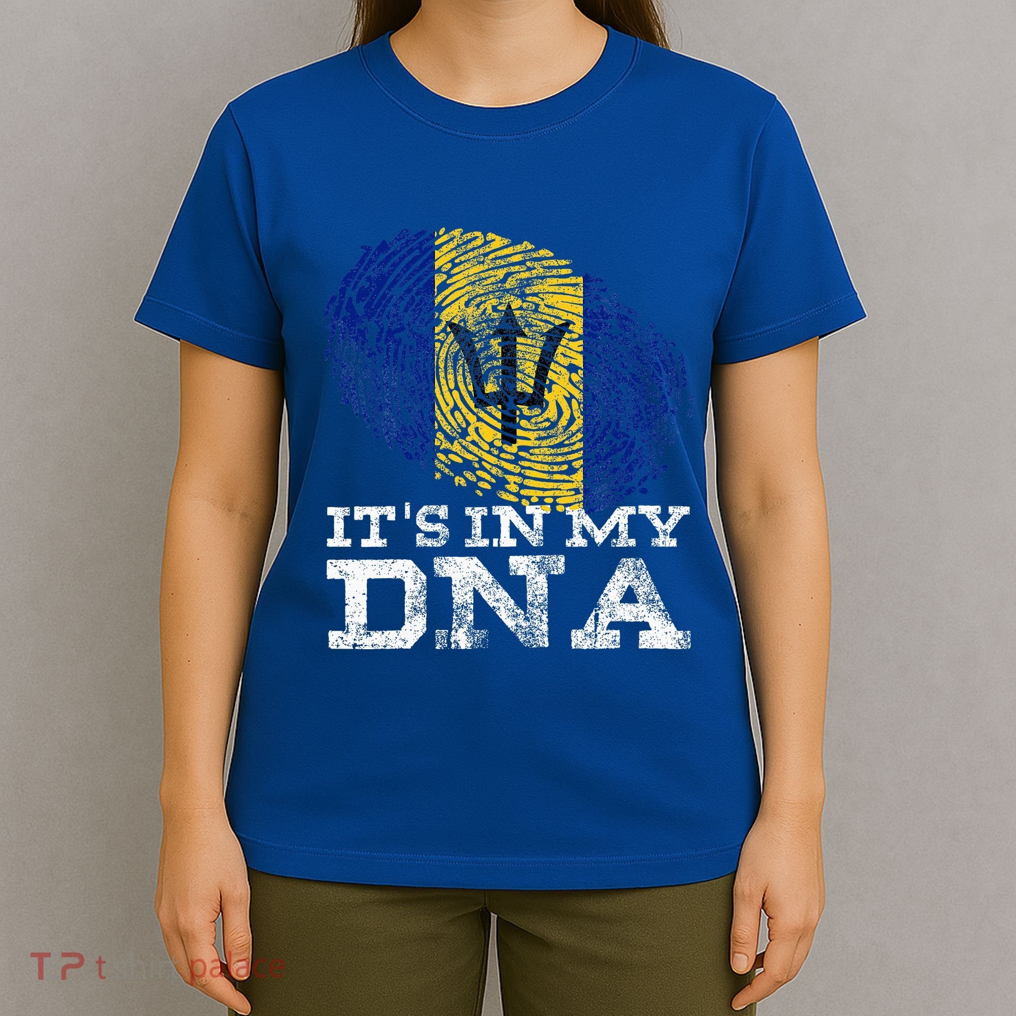 It's In My DNA Barbados Cool Barbadian Afro Bajan Flag T-Shirt