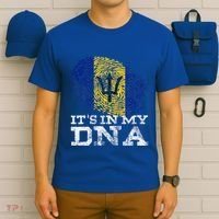It's In My DNA Barbados Cool Barbadian Afro Bajan Flag T-Shirt thumb 6