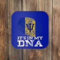 It's In My DNA Barbados Cool Barbadian Afro Bajan Flag Coaster thumb 0