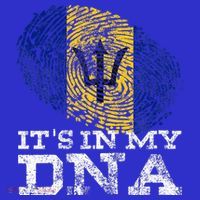 It's In My DNA Barbados Cool Barbadian Afro Bajan Flag Mousepad thumb 1