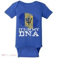 It's In My DNA Barbados Cool Barbadian Afro Bajan Flag Baby Bodysuit thumb 0