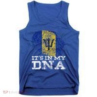 It's In My DNA Barbados Cool Barbadian Afro Bajan Flag Tank Top thumb 0