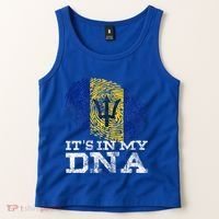 It's In My DNA Barbados Cool Barbadian Afro Bajan Flag Tank Top thumb 2