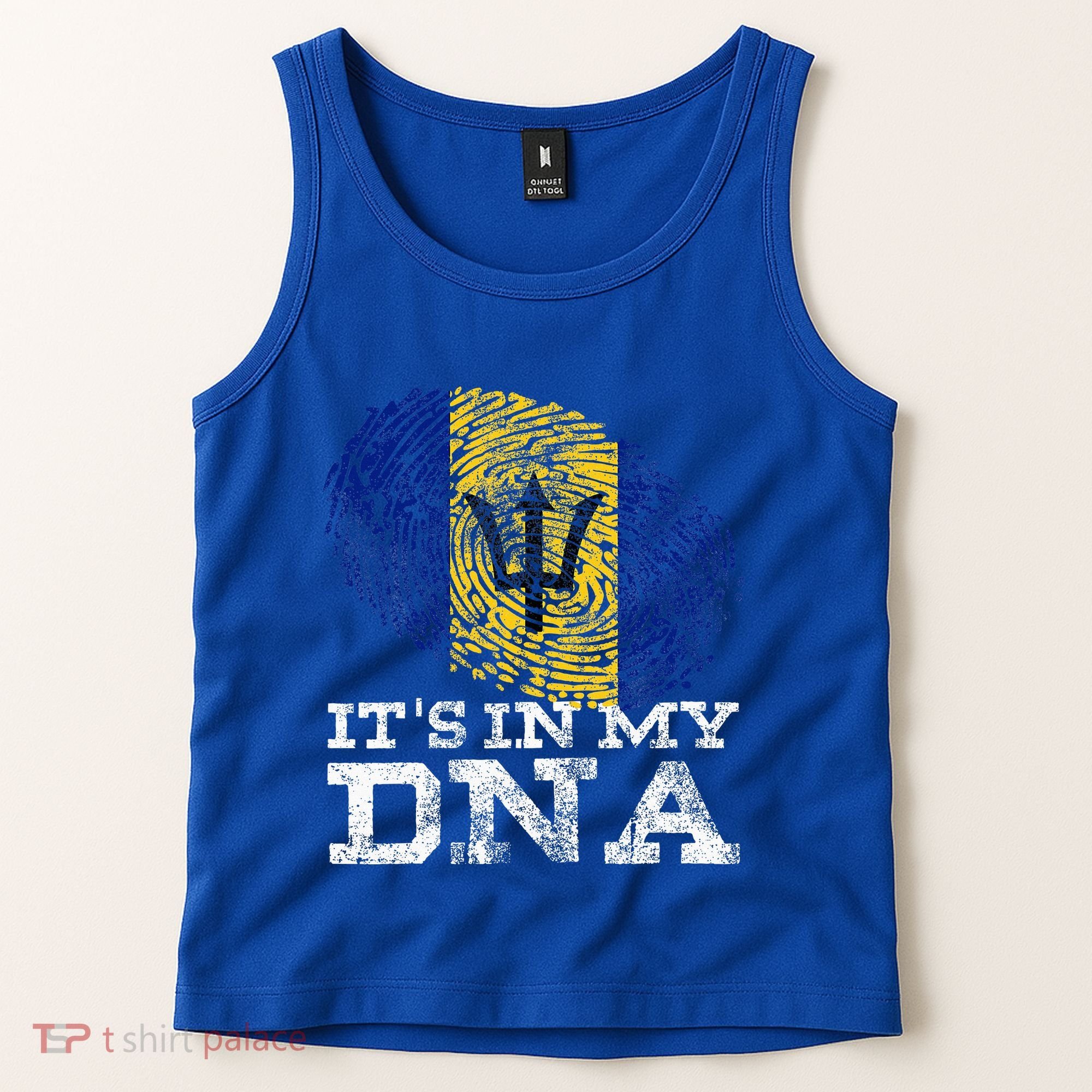 It's In My DNA Barbados Cool Barbadian Afro Bajan Flag Tank Top